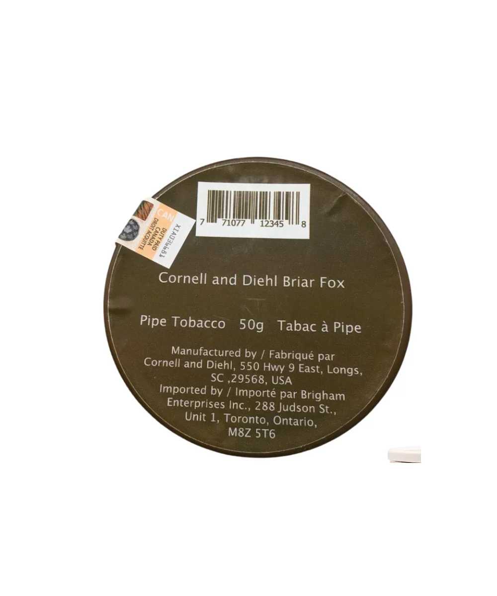 Cornell & Diehl Briar Fox Pipe Tobacco 50g Tin