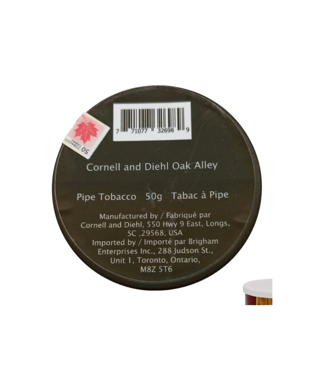 Cornell & Diehl Oak Alley Pipe Tobacco 50g Tin